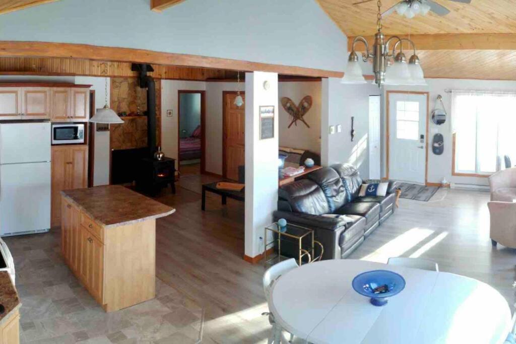 Le Chalet Bleu, Aux Pieds Des Monts-Valin Saint-David-de-Falardeau Экстерьер фото
